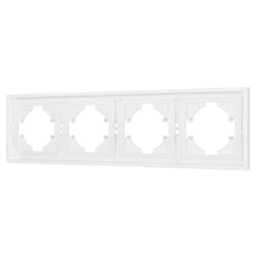 Изображение Рамка 4 поста пластиковая Arlight TENDO, белый soft-touch 054656