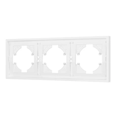 Изображение Рамка 3 поста пластиковая Arlight TENDO, белый матовый 053843